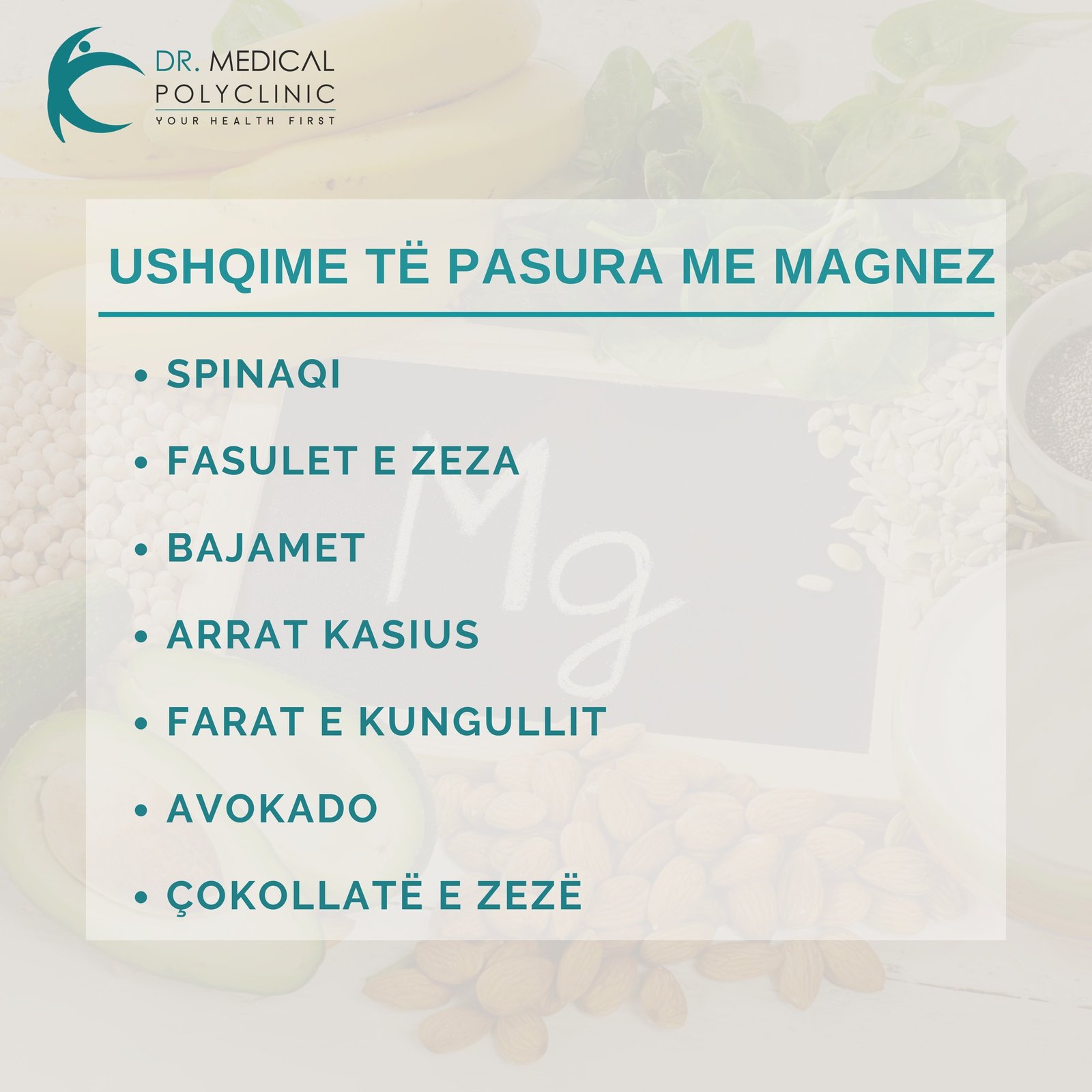 Ushqime të shëndetshme të pasura me magnez