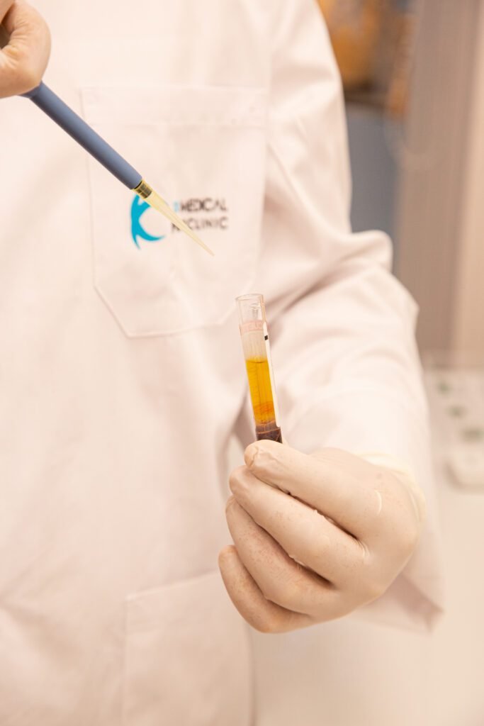 Gli ambienti della clinica Dr. Medical Clinic & Lab a Tirana